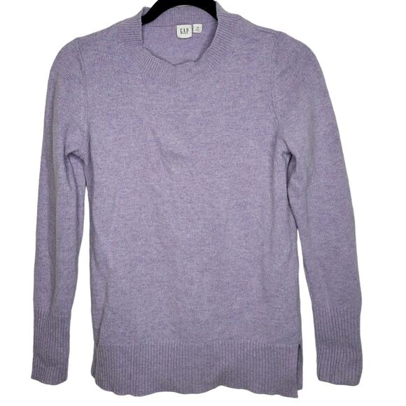 GAP Merino Wool Extra Fine Blend Crewneck Purple Pullover Sweater Women Sz XS - Picture 1 of 8